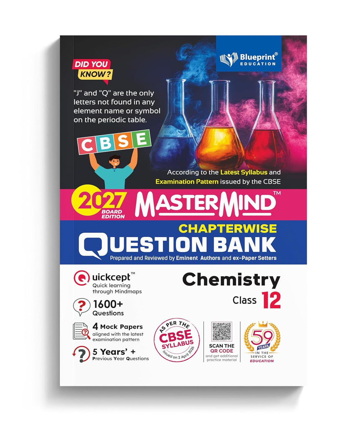 Blueprint - Mastermind Question Bank Class 12 - Physics, Chemistry and Biology. Set of 3 Books for 2027 Examination - Paperback