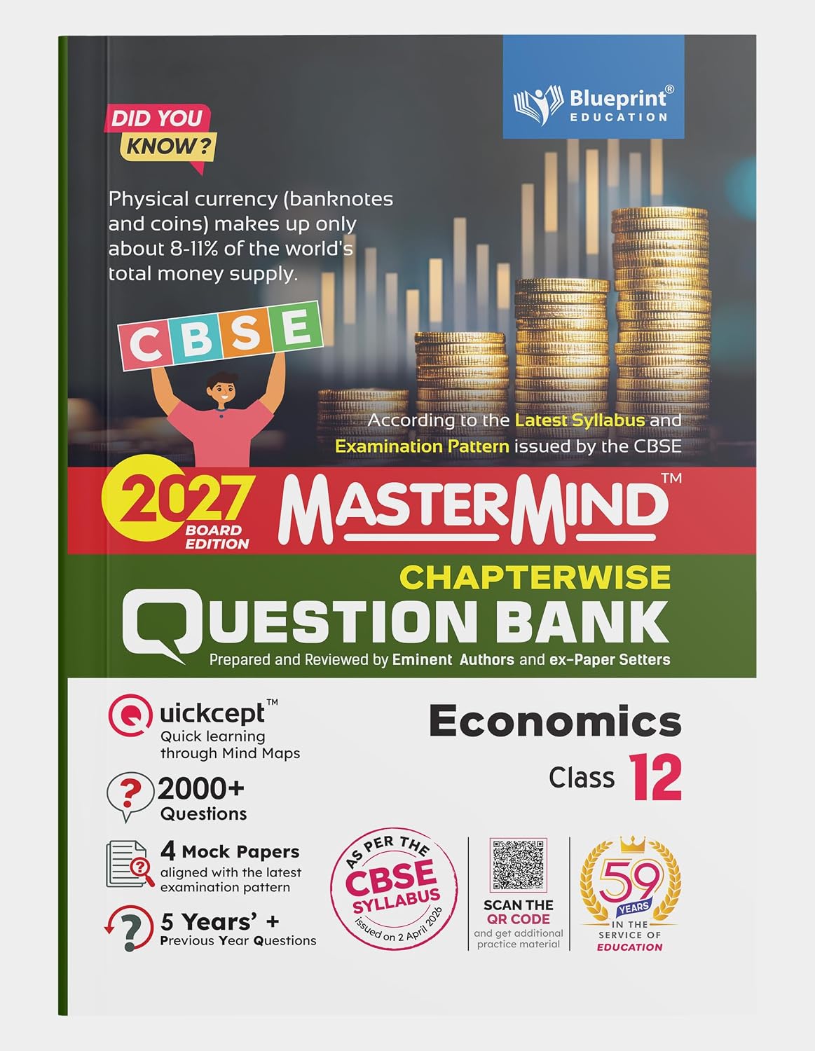 Blueprint - MasterMind Economics CBSE Question Bank Class 12 Latest Pattern for 2027 Examination - Paperback