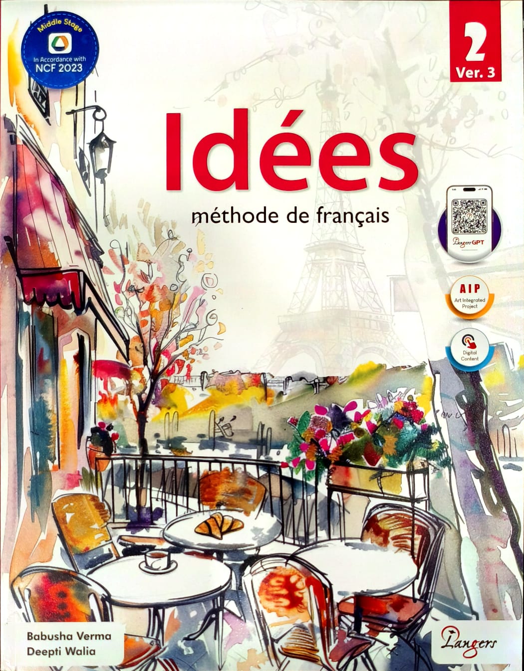 Langers Idees Methode de Francais Textbook and Cahier d' activites Workbook for Level 2 (Ver.3) _ Set of 2 Books - Latest Edition