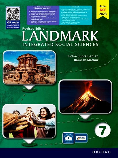 Oxford Landmark Integrated Social Science for Class 7 by Indira Subramanian & Ramesh Mathur - Revised Edition. Paperback