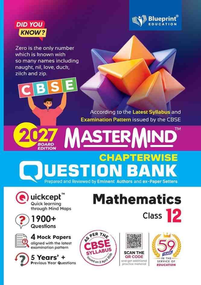 Blueprint - Mastermind Question Bank Class 12 Physics, Chemistry, Mathematics and Biology. Set of 4 Books - Latest for 2027 Examination - Paperback