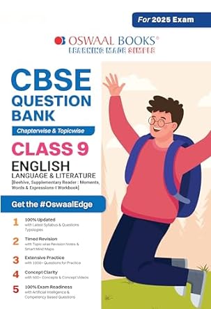 Oswaal CBSE Question Bank English Language & Literature For Class 9 - Latest for 2025 Board Exams