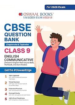 Oswaal CBSE Question Bank English Communicative For Class 9 - Latest for 2025 Board Exams