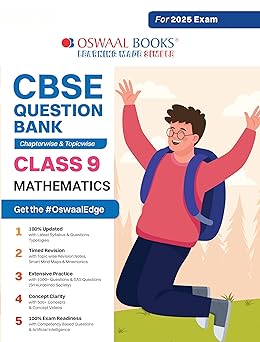 Oswaal CBSE Question Bank Mathematics For Class 9 - Latest for 2025 Board Exams