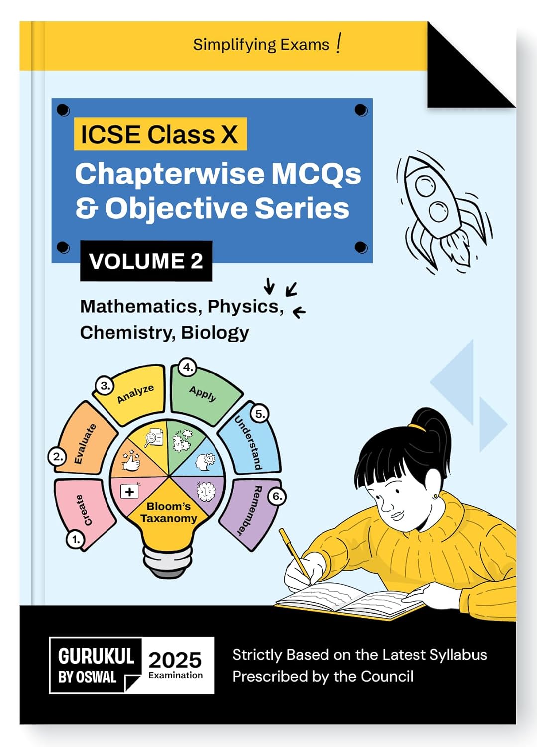 Oswal Gurukul Chapterwise MCQs & Objective Series Vol II for ICSE 10 - Latest for 2025 Examinations