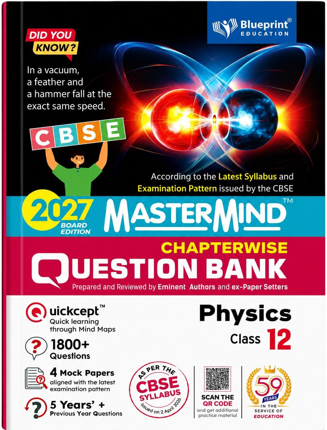 Blueprint - Mastermind Question Bank Class 12 Physics, Chemistry, Mathematics and Biology. Set of 4 Books - Latest for 2027 Examination - Paperback