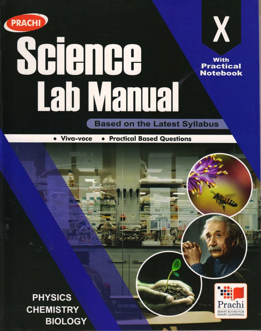 Prachi Science Lab Manual with Practical Notebook for Class 10 - For 2025 -26 Examination. Paperback