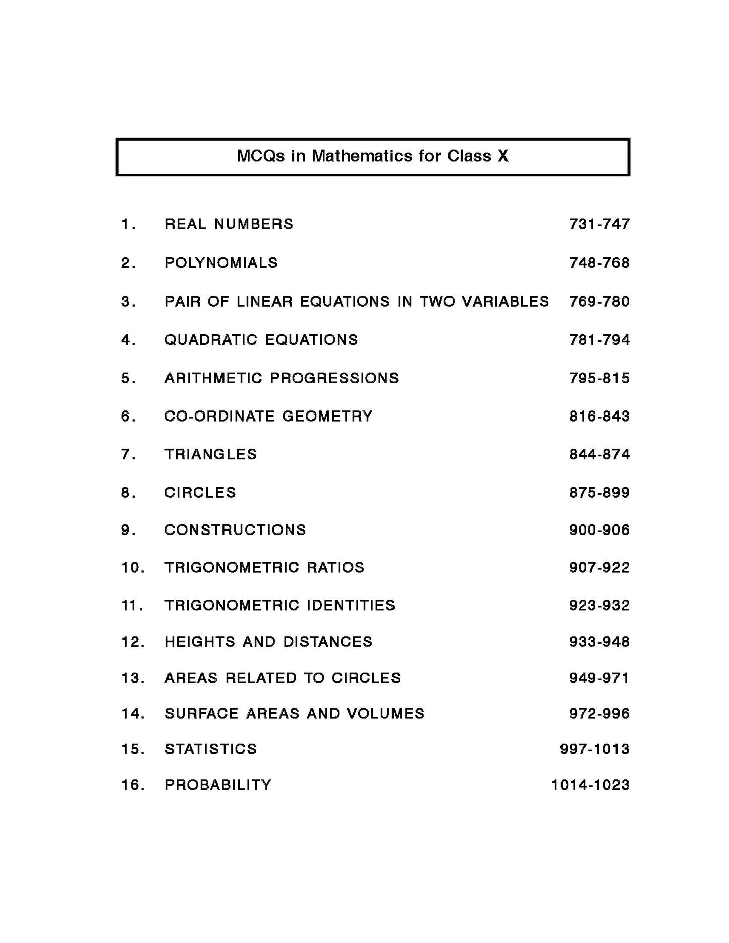 Arundeep's Self Help to CBSE Mathematics by R.D Sharma For Class 10 - Latest for 2024-25 Session