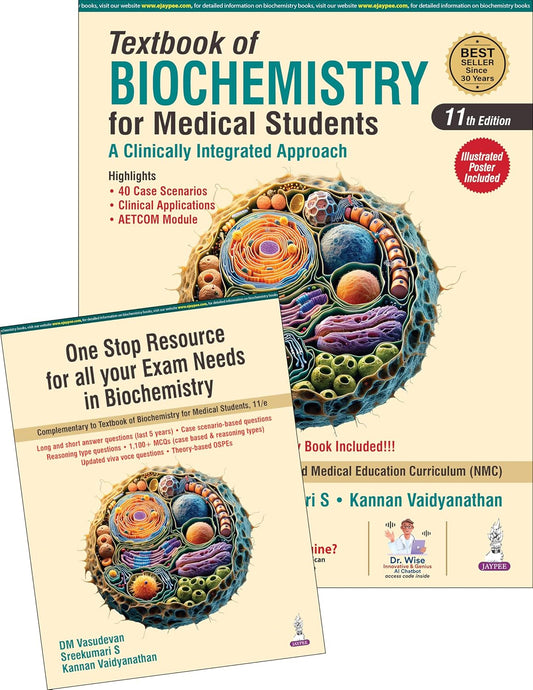 Textbook of Biochemistry for Medical Students (11th Edition) _ (Complimentary Book Included +Illustrated Poster)