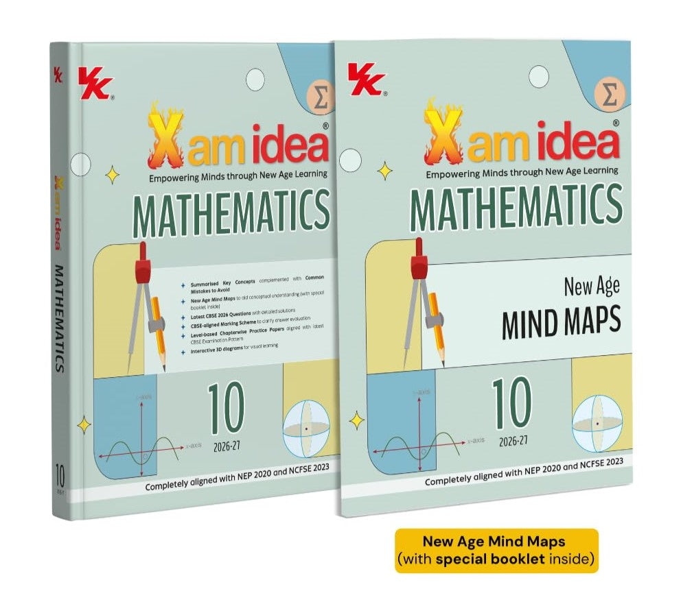 Xam Idea Mathematics Class 10 _ NEP 2020 & NCF-SE 2023 Aligned | Mind Maps | NCERT & CBSE 2026 Questions | Competency-Based Questions | 2026 CBSE Exam Papers & Sample Paper- Latest for 2026-27 Examination