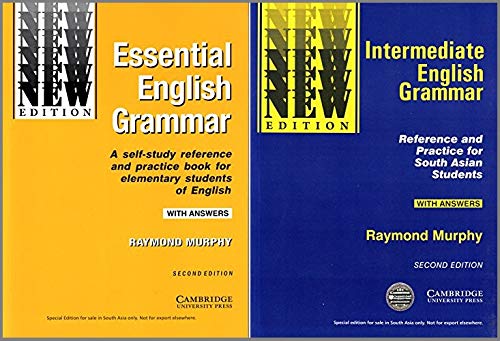 Cambridge Essential + Intermediate English Grammar By Raymond Murphy (Paperback) - Set of 2 Books