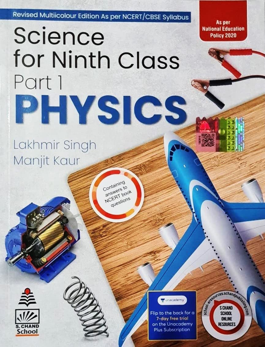 SChand Lakhmir Singh Manjit Kaur Class 9 Physics, Chemistry and Biology Combo of 3 Books - Latest 2023-24 Session