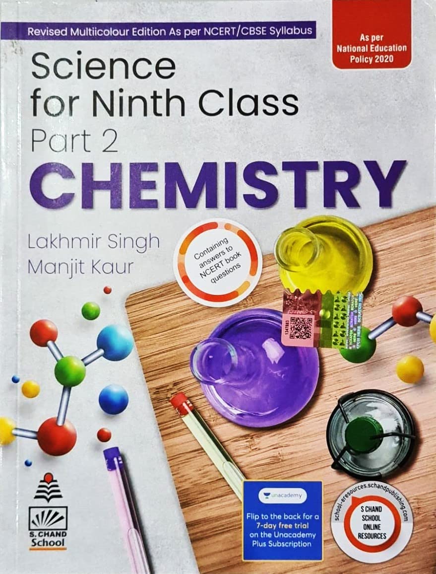 SChand Lakhmir Singh Manjit Kaur Class 9 Physics, Chemistry and Biology Combo of 3 Books - Latest 2023-24 Session