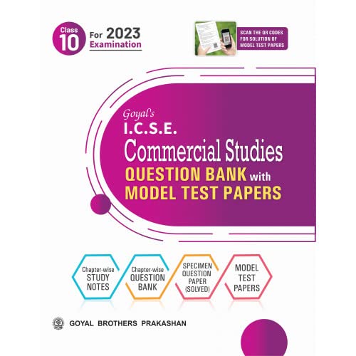 goyal icse model test paper commerical studies class 10