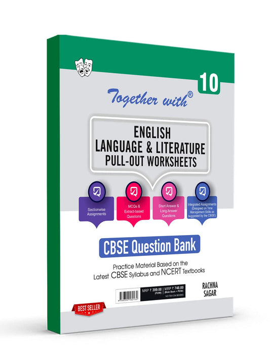 TOGETHER WITH English Language & Literature Pull Out Worksheets cbse 10 question bank