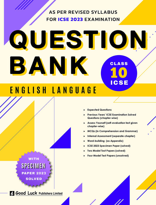 goodluck icse english language question bank