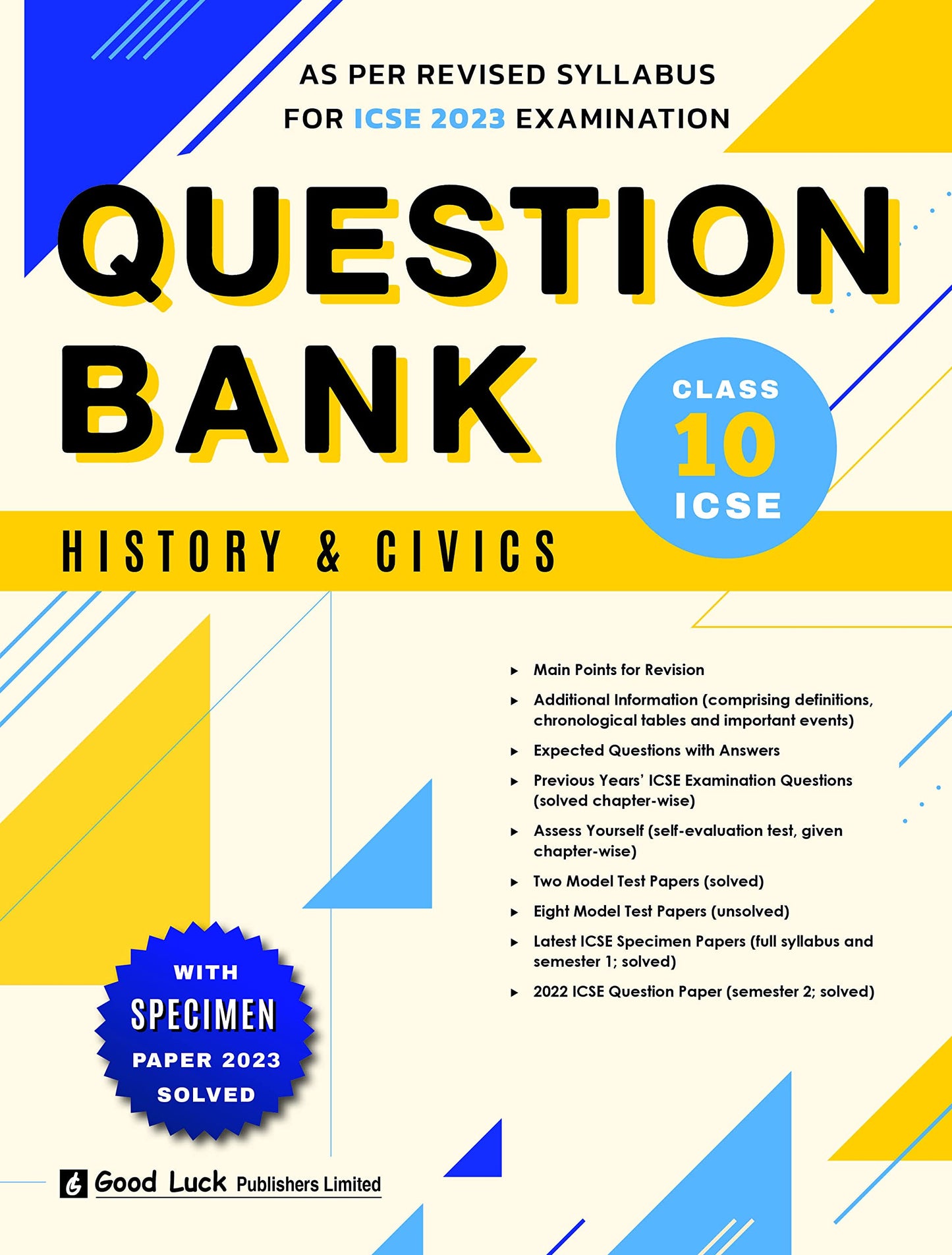 goodluck icse history and civics question bank