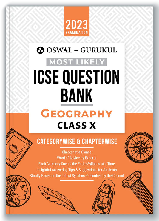 oswal gurukul icse 10 geography question bank