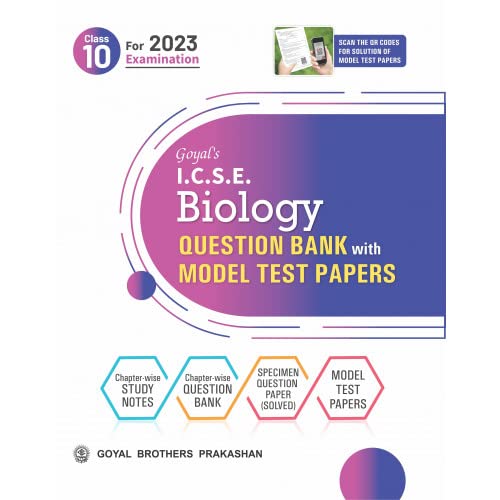goyal icse model test paper biology class 10